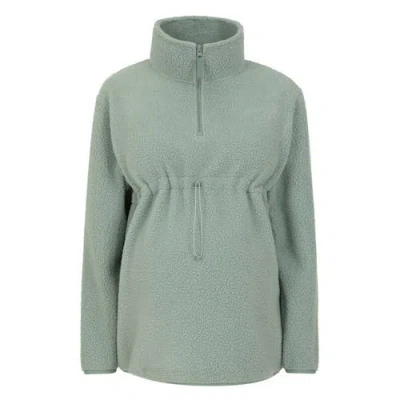 Mountain Warehouse Cosy Fleece Half Zip Maternity Fleece Top In Green