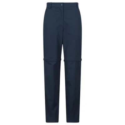 Mountain Warehouse Delta Stretch Zip-off Pants In Blue