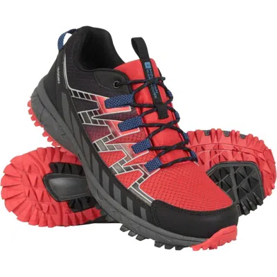 Mountain Warehouse Enhance Trail Waterproof Running Sneakers In Red