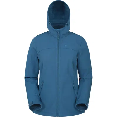 Mountain Warehouse Exodus Water Resistant Soft Shell Jacket In Blue