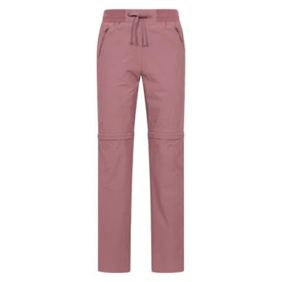Mountain Warehouse Hiker Stretch Zip-off Pants In Purple