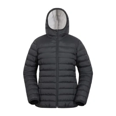 Mountain Warehouse Faux Fur Lined Padded Jacket In Black