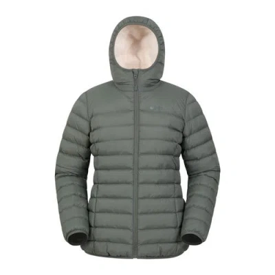 Mountain Warehouse Faux Fur Lined Padded Jacket In Green