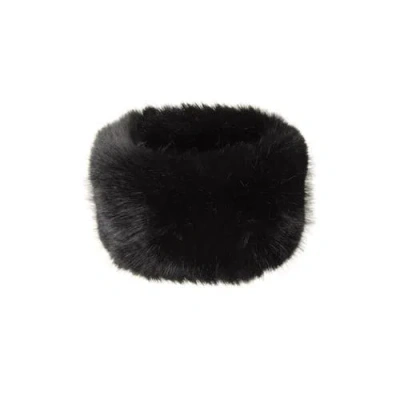 Mountain Warehouse Faux Fur Thermal Headband In Black