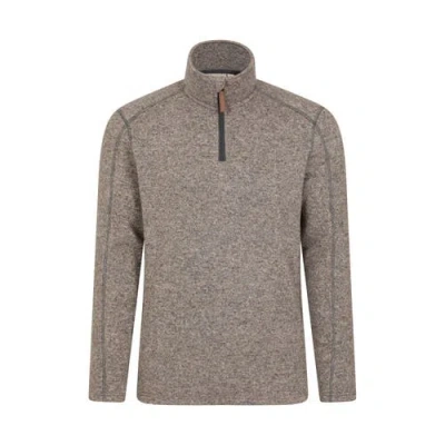 Mountain Warehouse Idris Ii Half Zip Fleece Top In Brown