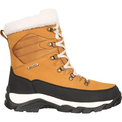 Mountain Warehouse Innsbruck Leather Waterproof Snow Boots In Orange