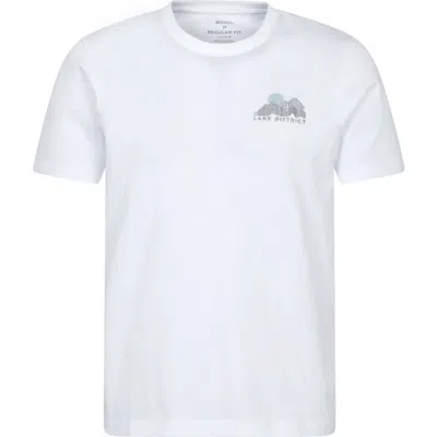 Mountain Warehouse Lake District Chest Print T-shirt In White