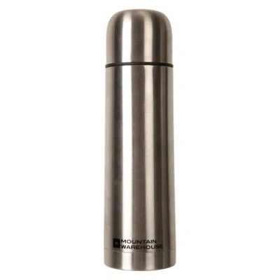 Mountain Warehouse Logo Stainless Steel 16.9floz Flask In Silver