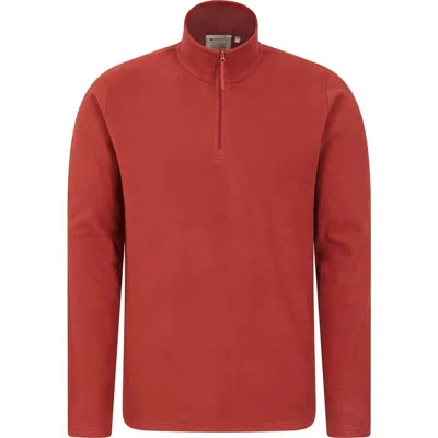 Mountain Warehouse Mens Camber Ii Half Zip Fleece Top In Red