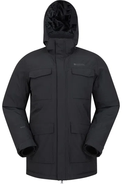 Mountain Warehouse Mens Concord Extreme Down Long Length Jacket In Black