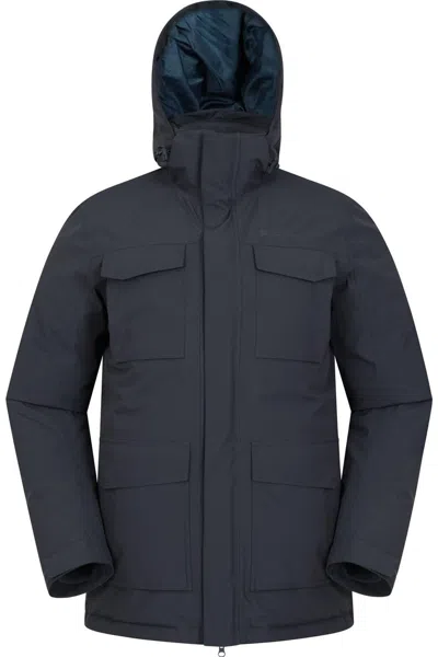 Mountain Warehouse Mens Concord Extreme Down Long Length Jacket In Blue