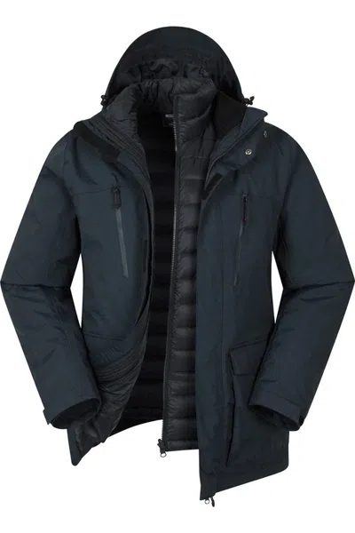 Mountain Warehouse Mens Maple 3 In 1 Waterproof Jacket In Blue