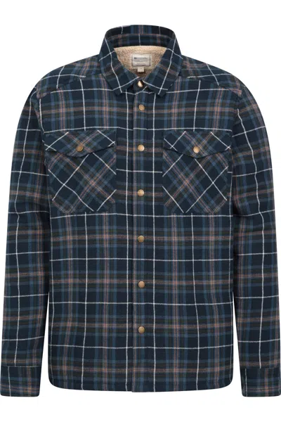Mountain Warehouse Mens Pinn Flannel Borg Lined Shirt In Animal Print