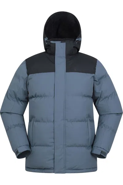 Mountain Warehouse Mens Snow Borg Lined Padded Jacket In Grey