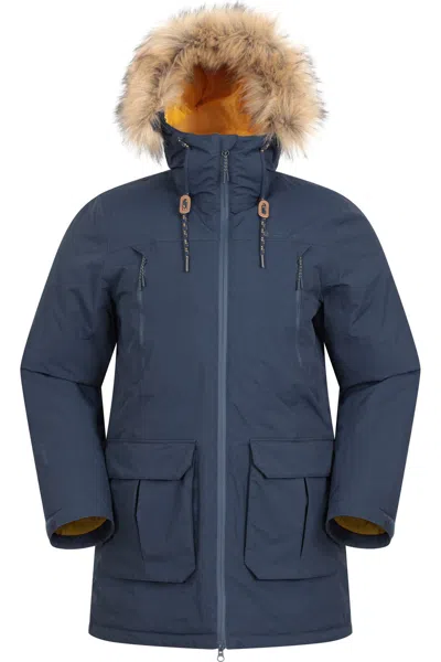 Mountain Warehouse Mens Traverse Hybrid Waterproof Jacket In Blue