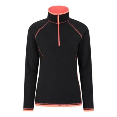 Mountain Warehouse Montana Half Zip Fleece Top In Black