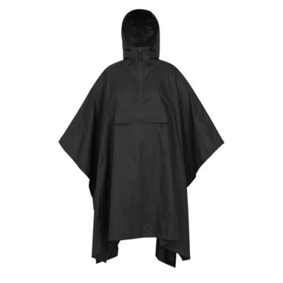 Mountain Warehouse Pakka Waterproof Poncho In Black