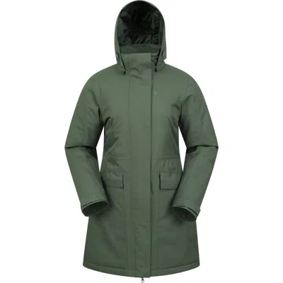 Mountain Warehouse Rain On Waterproof Padded Jacket In Khaki Green