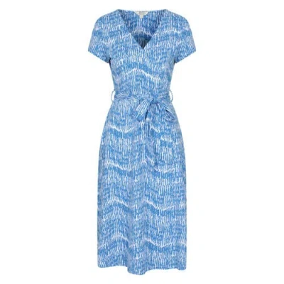Mountain Warehouse Santorini Wrap Midi Dress In Blue