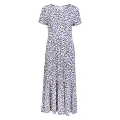 Mountain Warehouse Sardinia Flowers Tiered Dress In Blue