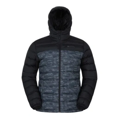 Mountain Warehouse Seasons Ii Camo Padded Jacket In Black