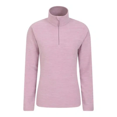 Mountain Warehouse Snowdon Melange Fleece Top In Purple