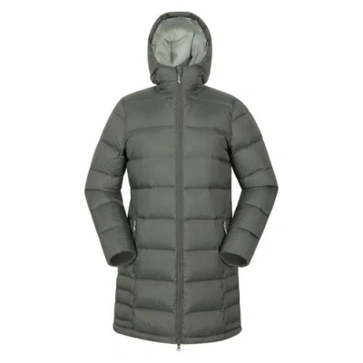 Mountain Warehouse Stratus Extreme Packable Long Down Jacket In Green