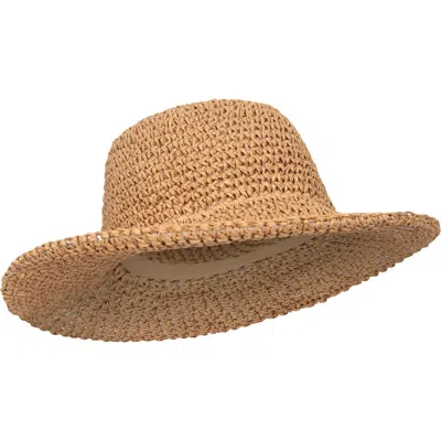 Mountain Warehouse Straw Packable Sun Hat In Brown
