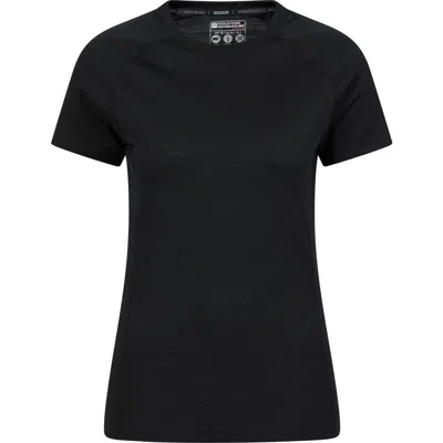 Mountain Warehouse Summit Merino Wool Thermal Top In Black