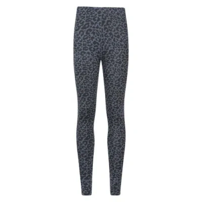 Mountain Warehouse Talus Leopard Print Thermal Leggings In Gray