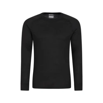 Mountain Warehouse Talus Round Neck Long-sleeved Thermal Top In Black