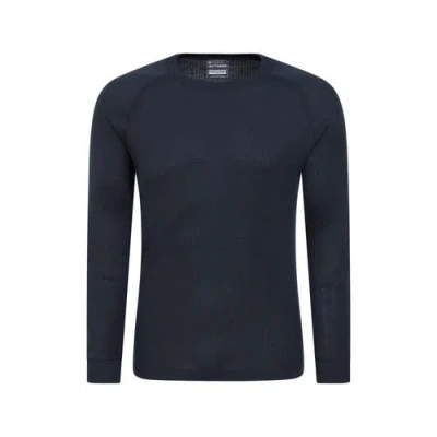 Mountain Warehouse Talus Round Neck Long-sleeved Thermal Top In Blue