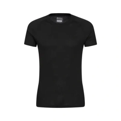 Mountain Warehouse Talus Round Neck Short-sleeved Thermal Top In Black