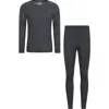 Mountain Warehouse Talus Thermal Base Layer Set In Gray