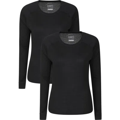 Mountain Warehouse Talus Thermal Base Layer Top In Black