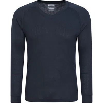 Mountain Warehouse Talus V Neck Thermal Top In Blue