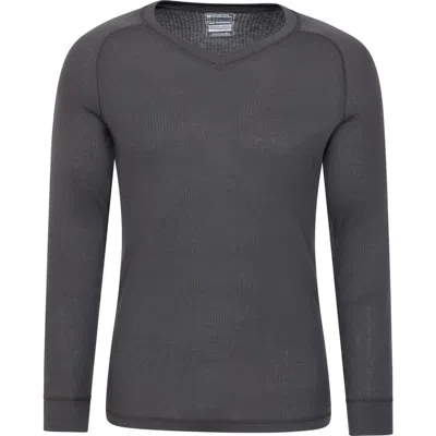 Mountain Warehouse Talus V Neck Thermal Top In Gray