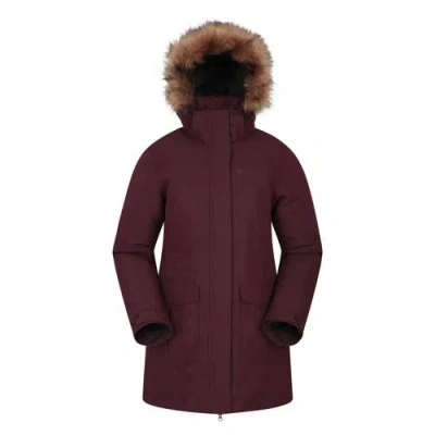 Mountain Warehouse Tarka Ii Long Padded Jacket In Burgundy