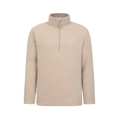 Mountain Warehouse Ted Borg Half Zip Fleece Top In Neutral