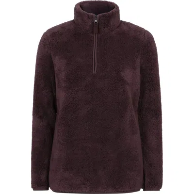 Mountain Warehouse Teddy Fleece Quarter Zip Fleece Top In Black