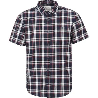 Mountain Warehouse Trace Flannel Short-sleeved Shirt In Black