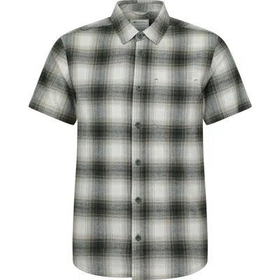 Mountain Warehouse Trace Flannel Short-sleeved Shirt In Black