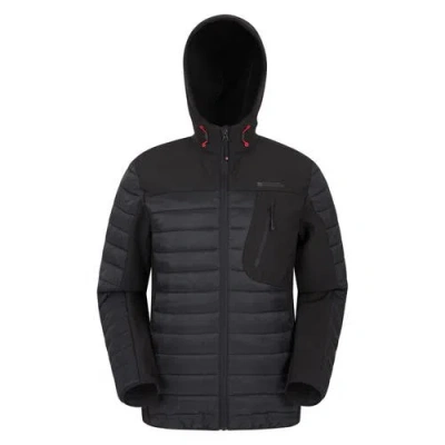 Mountain Warehouse Turbine Ii Padded Soft Shell Jacket In Black