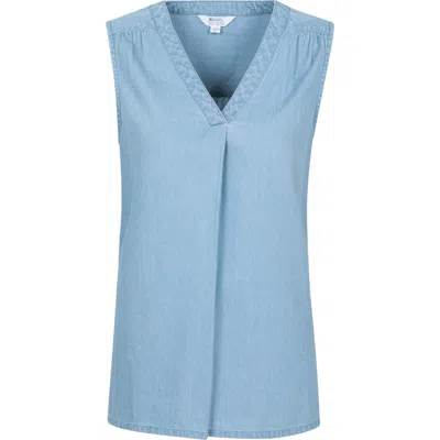 Mountain Warehouse Tuscany Chambray Sleeveless Shirt In Blue