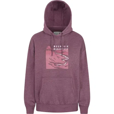 Mountain Warehouse Winding Trek Relaxed Fit Hoodie In Purple