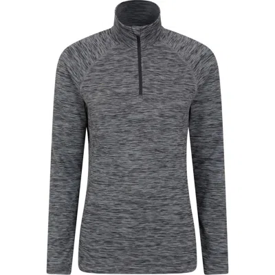 Mountain Warehouse Womens/ladies Bend & Stretch Half Zip Midlayer Top In Gray