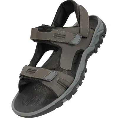 Mountain Warehouse Z4 Synthetic Suede Sandals In Gray