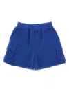 Mousse Dans La Bouche Cargo-pocket Shorts In Blue