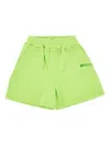 Mousse Dans La Bouche Sweatshorts With Logo Print Kids In Green