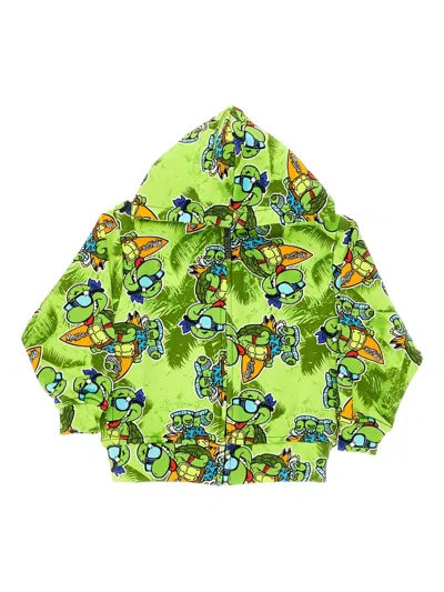 MOUSSE DANS LA BOUCHE GRAPHIC-PRINT ZIP-UP HOODIE